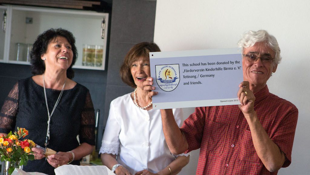 Von links: Martha Schreck, Beda Elsässer, Eric Trutwein