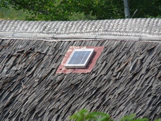 Solarzellen auf Hüttendächern...