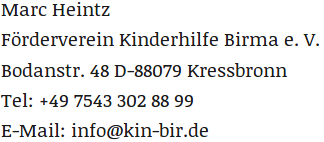 Adresse Kinderhilfe Birma e.V.