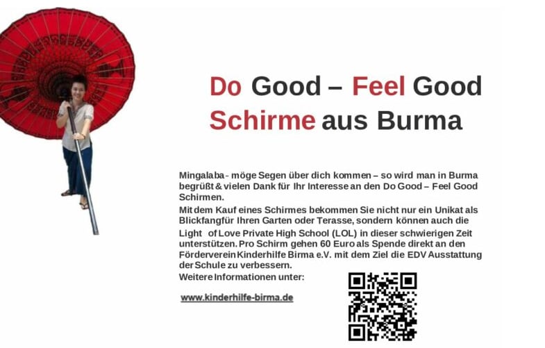 Do Good - Feel Good Schirme aus Burma